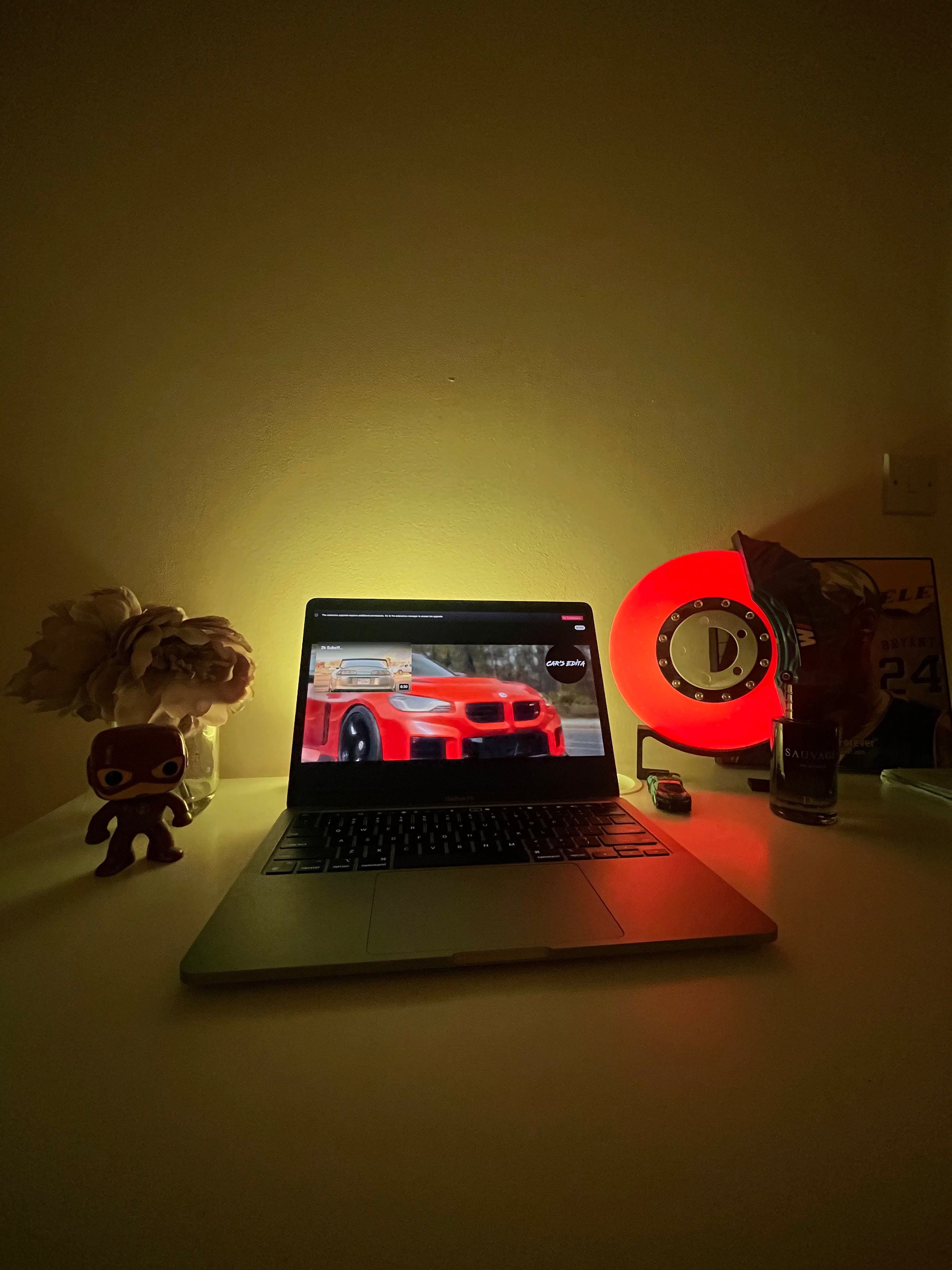 Car brake disc lamp