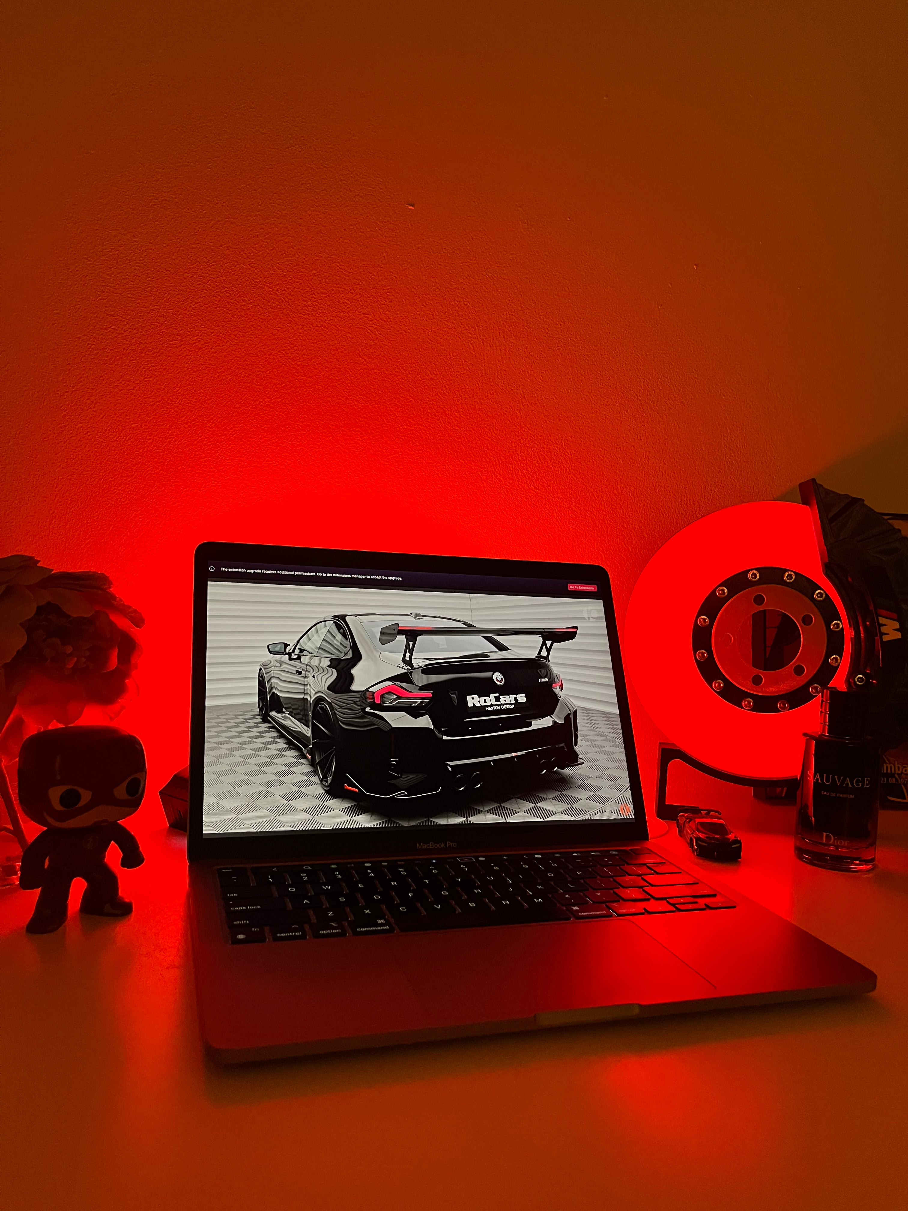Car brake disc lamp