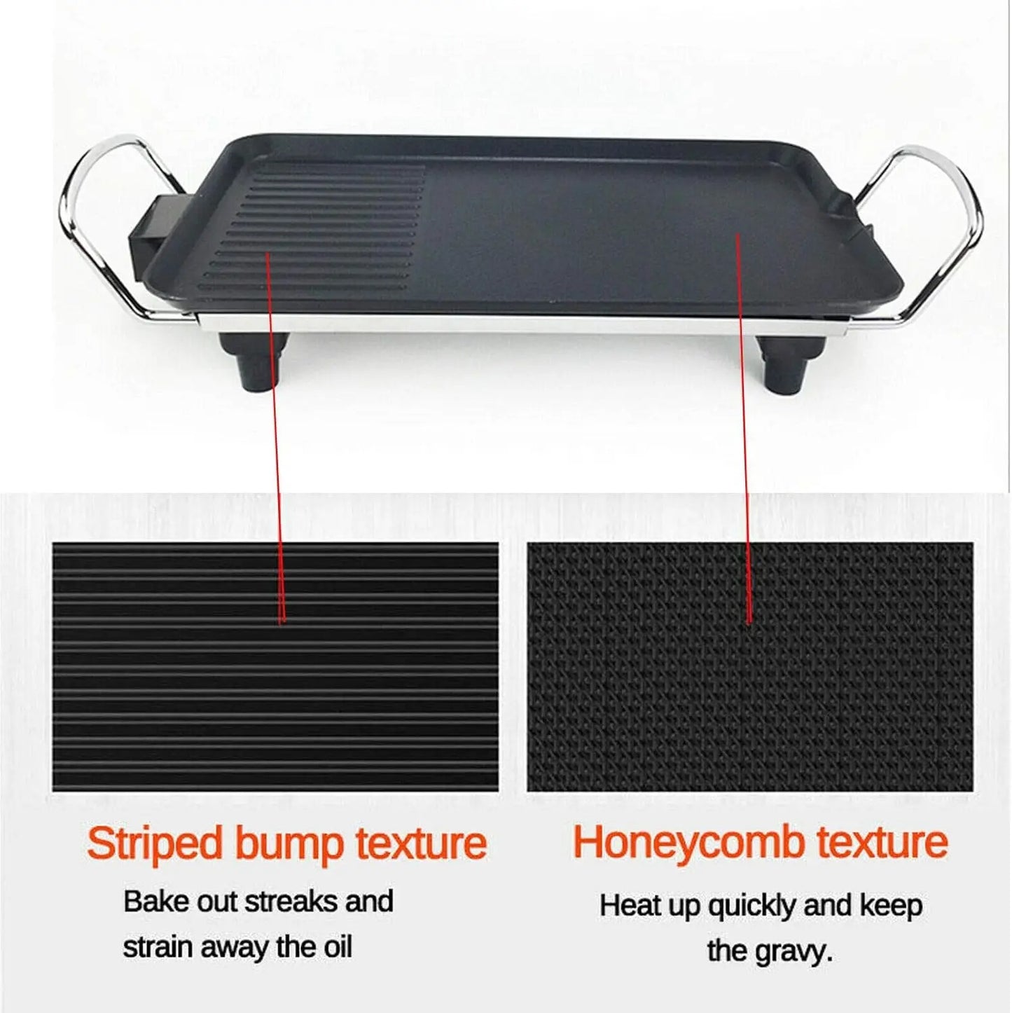 All-Purpose Electric BBQ Plate