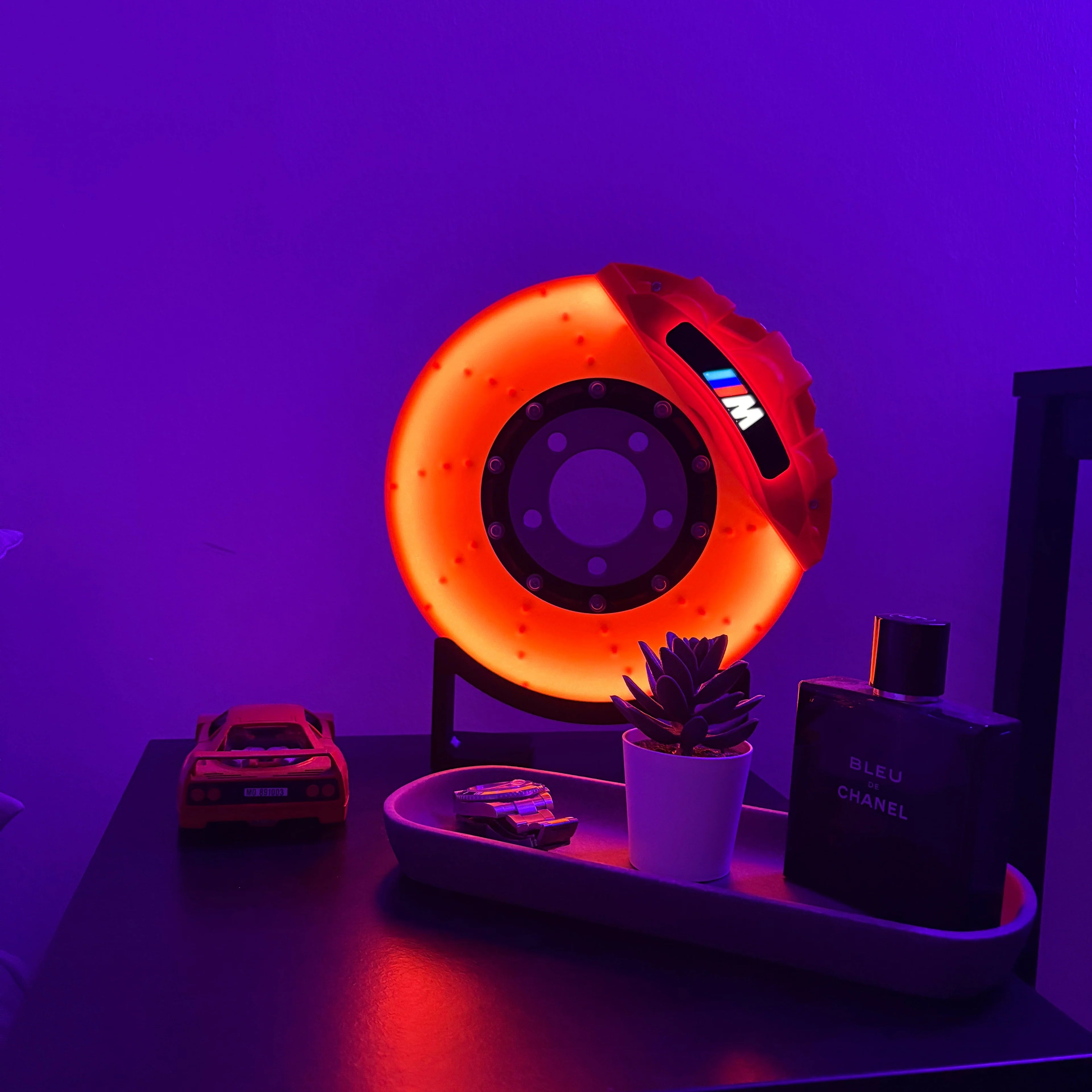 Car brake disc lamp
