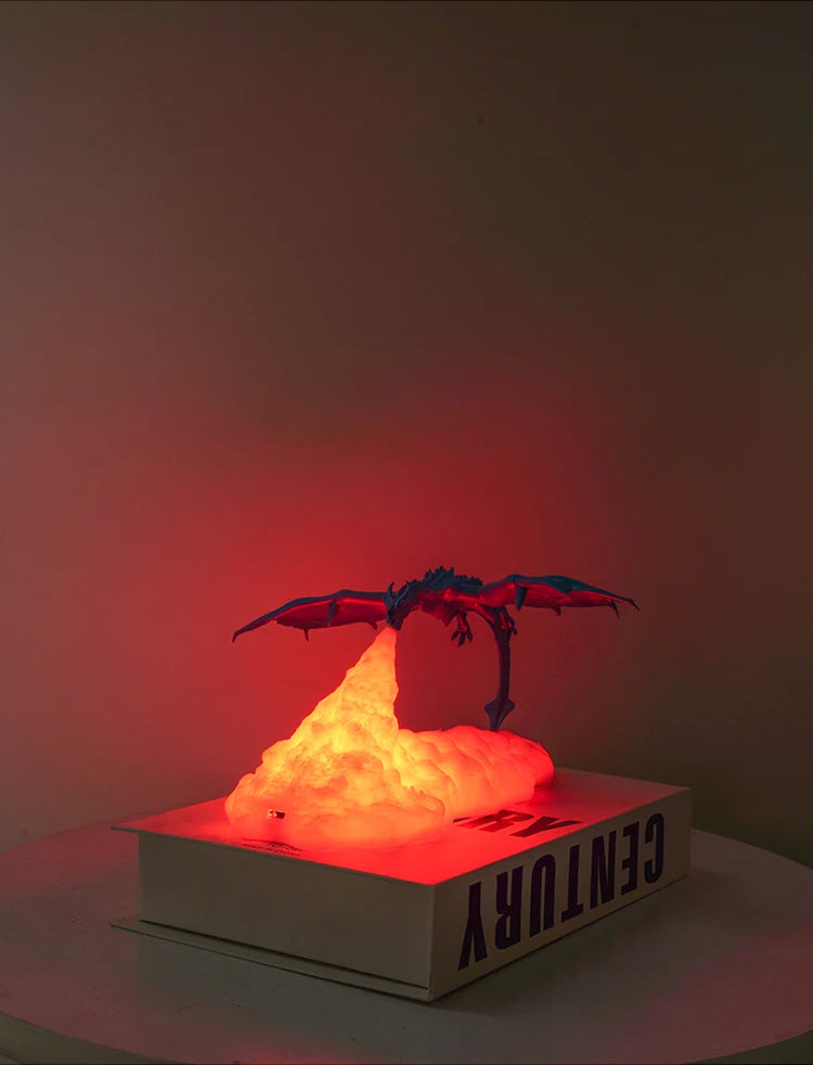 Fire breathing Dragon Lamp