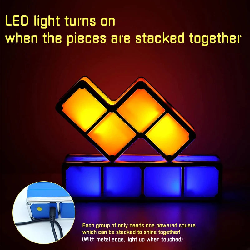 Tetris Puzzle Lamp