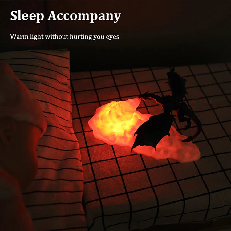 Fire breathing Dragon Lamp