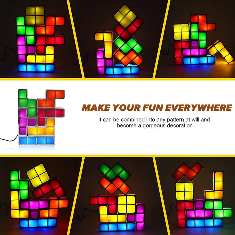 Tetris Puzzle Lamp