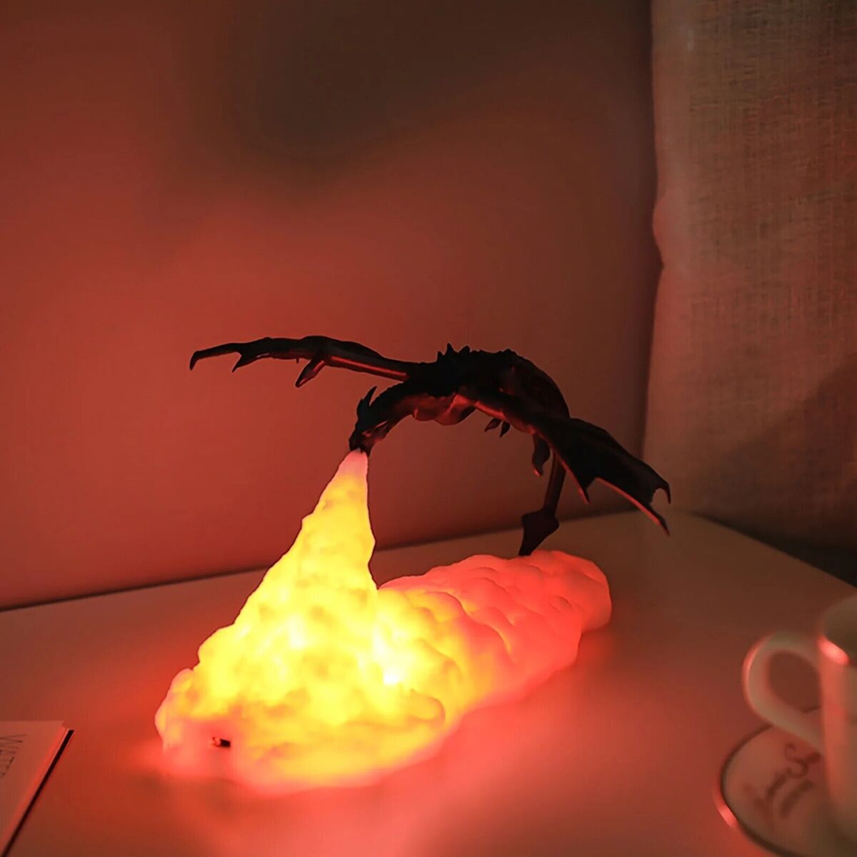 Fire breathing Dragon Lamp